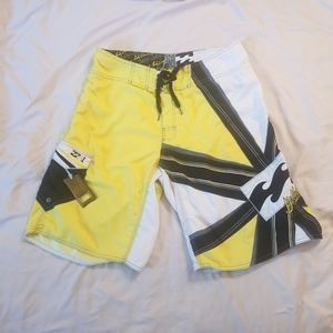 Billabong Andy Irons Samurai Rising Sun Surf Board Shorts Size 34